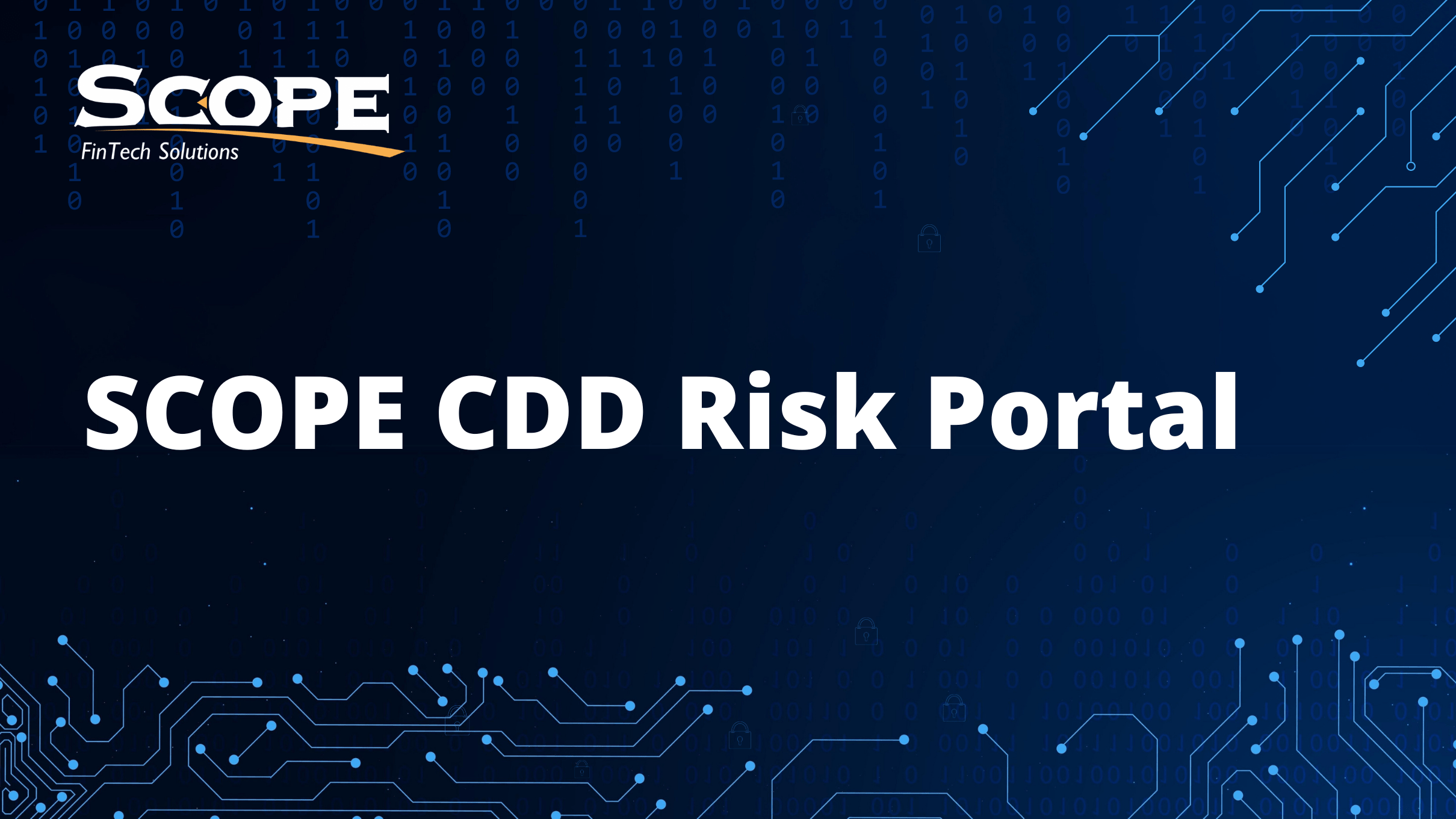 SCOPE CDD Risk Portal