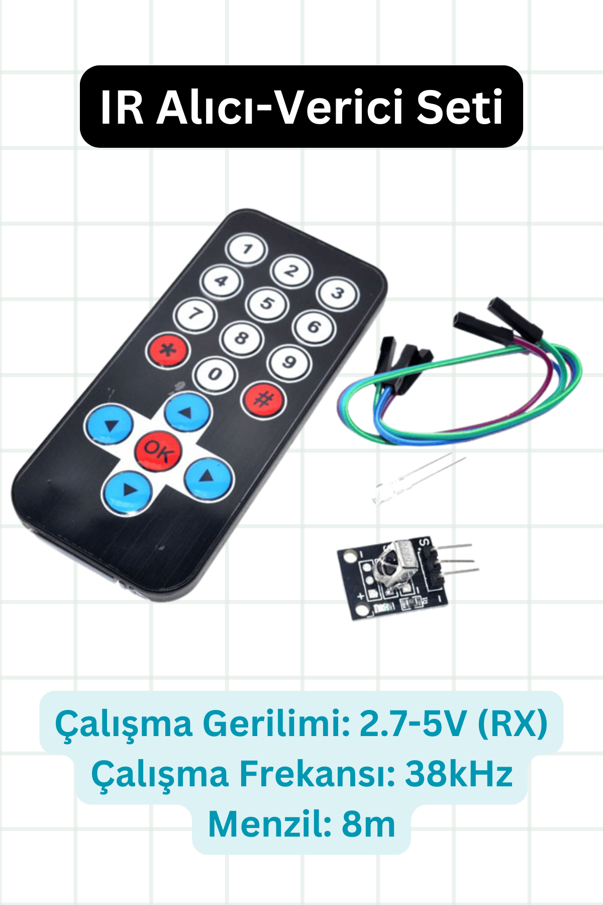 IR Alıcı-Verici Seti – Kızılötesi Haberleşme Kiti