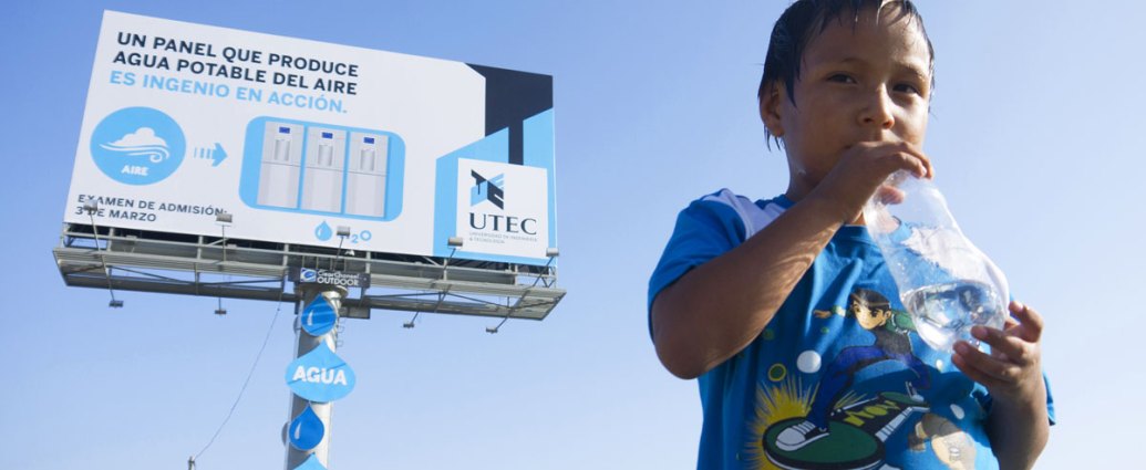 UTEC Water Billboard Reprogramming the City repurposing existing urban structures
