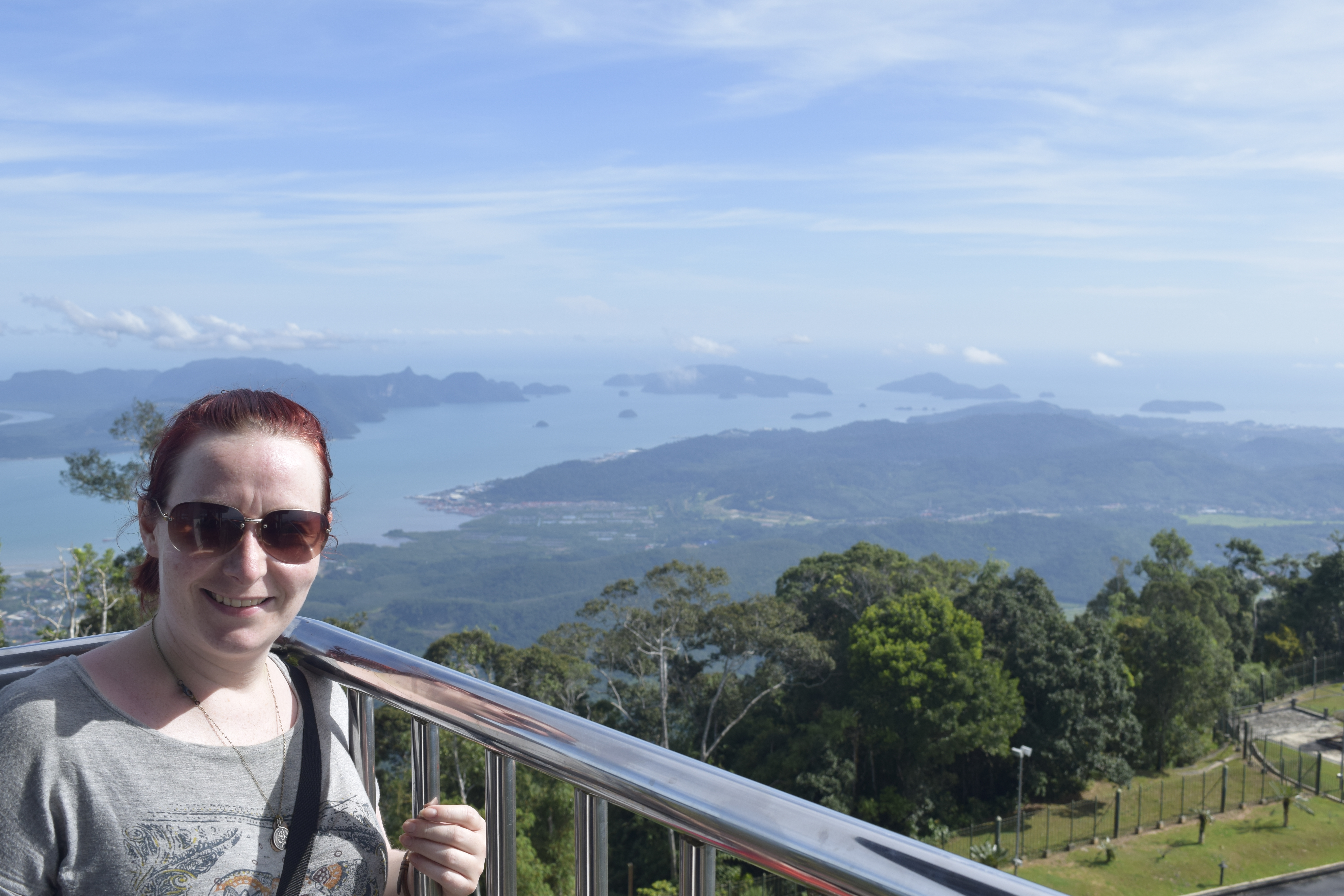 At the top of Gunung Raya