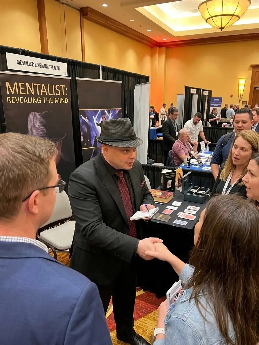 Gather large crowds with the BEST trade show mentalist Scott Xavier