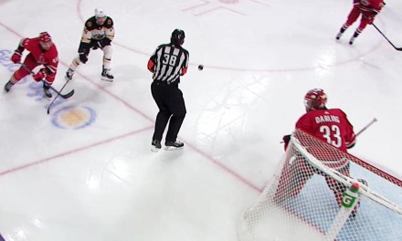 Canes’ Goal Waved Off After Puck Deflects Off Referee