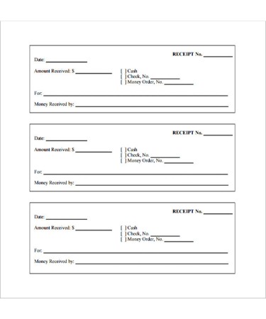blank receipt template pdf free download printable