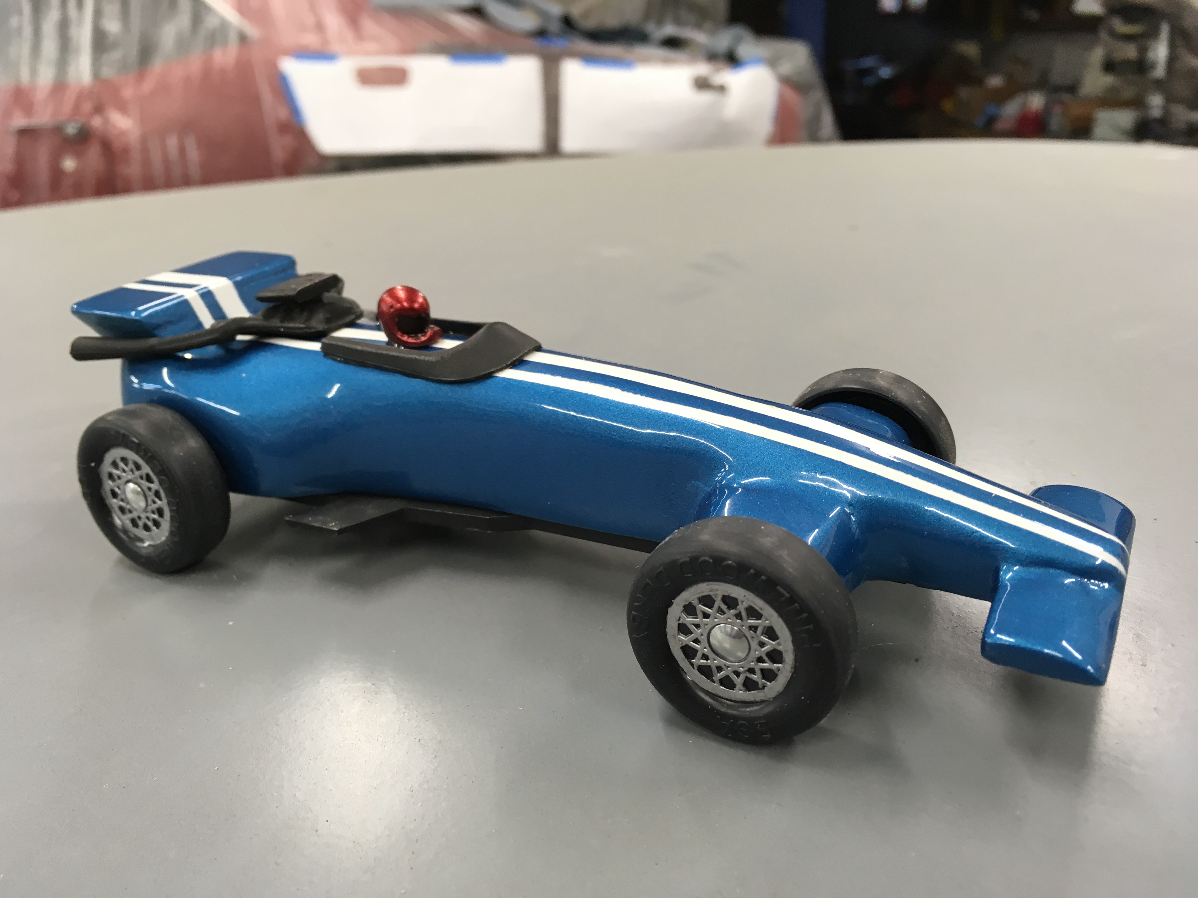 The Red Mobile, and Blue Indy