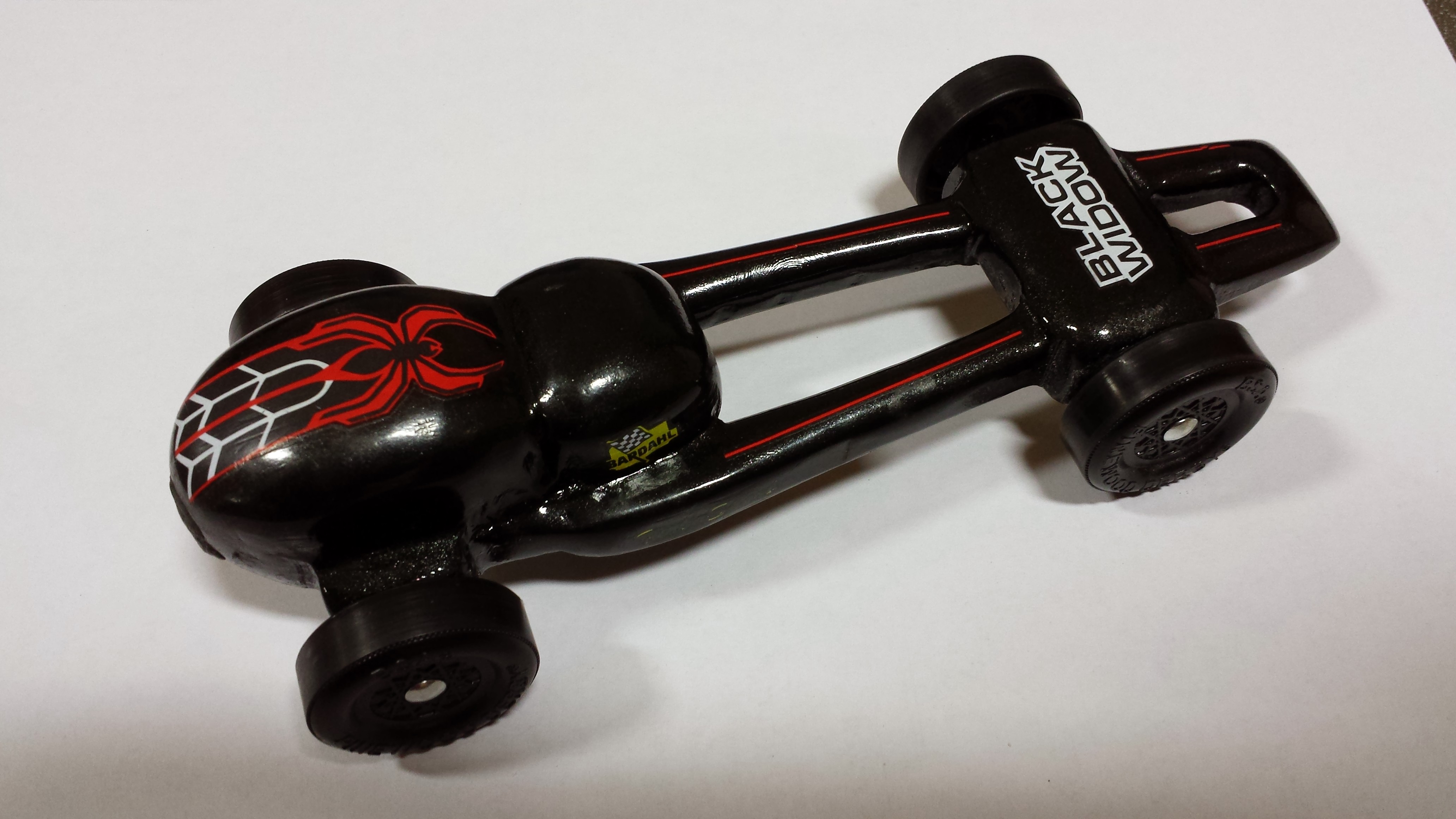 Caleb's Black Widow Car