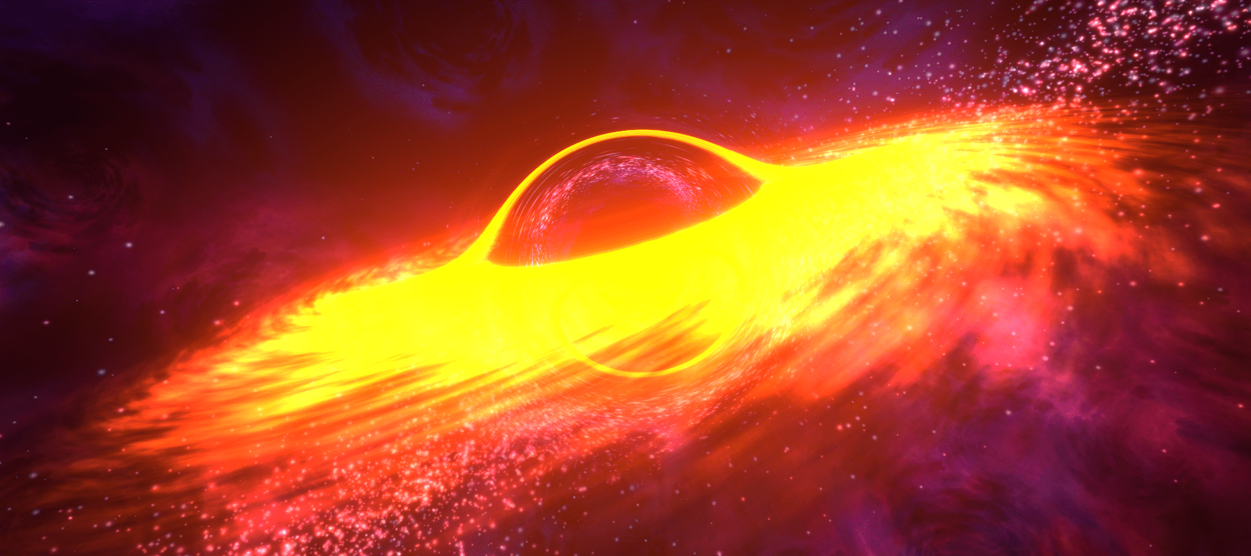 A Black Hole Image from the videogame Numina:Construct on Steam developed by Scout Spark Studios.