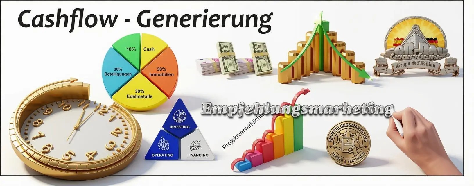 Cashflow aufbauen mit der Drei-Speichen-Regel