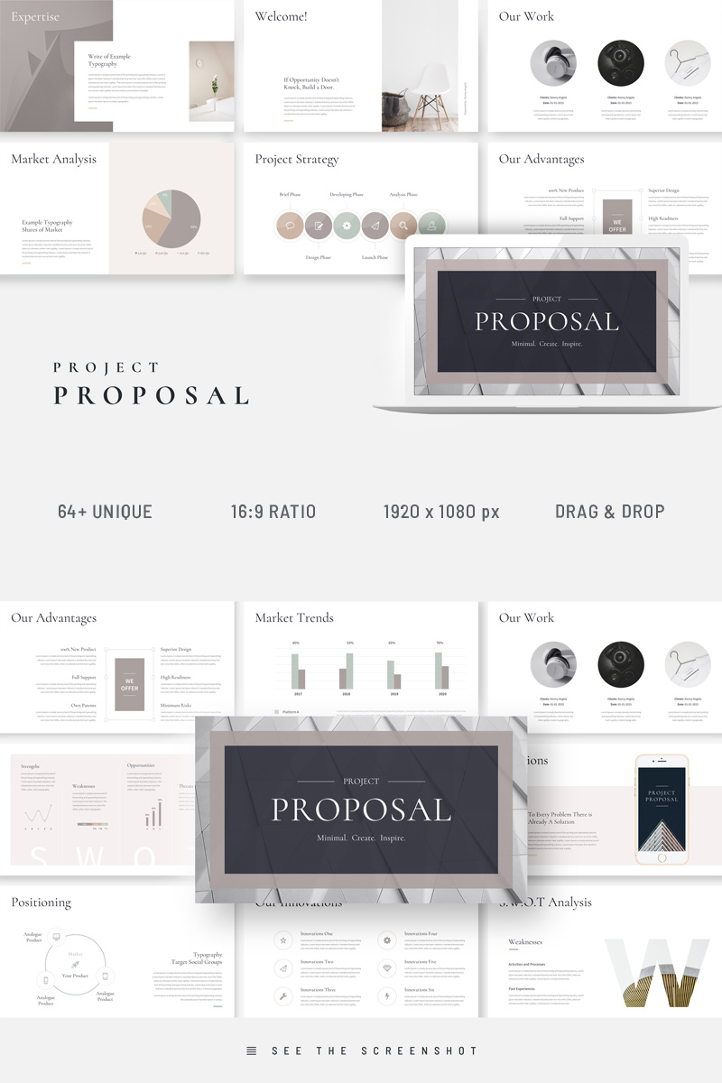 Project Proposal Business Plan Powerpoint Template Buy Website Template For 20 Id 84669