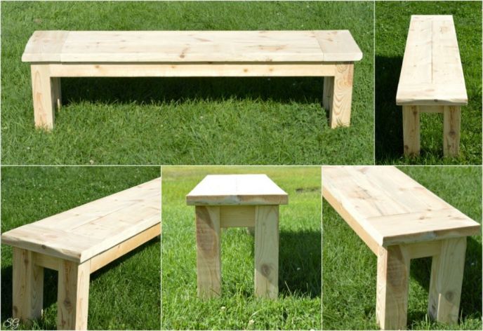 The whole reason i am happy in the spring, autumn and summer is the fact that they are not winter. Rustic Bench DIY Home Decor Project - Scrappy Geek
