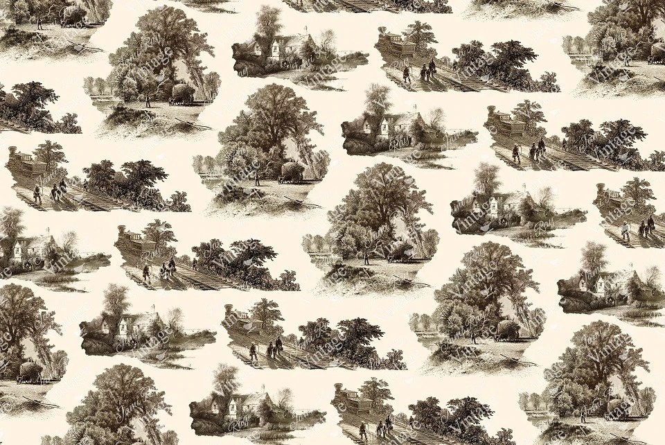 Decoupage Paper JRVIndustrial Toile30″x20” Scrappy's Rustics