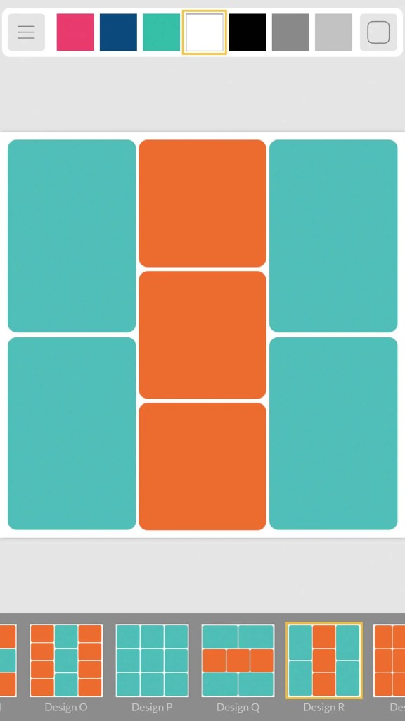 Step 2: Picking a template in the Project Life App. #ProjectLifeApp
