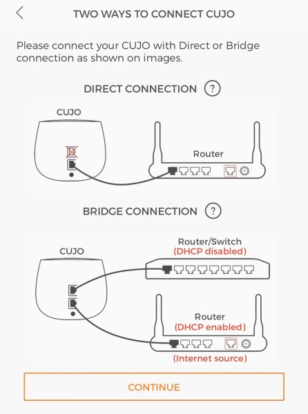 Setting up your CUJO