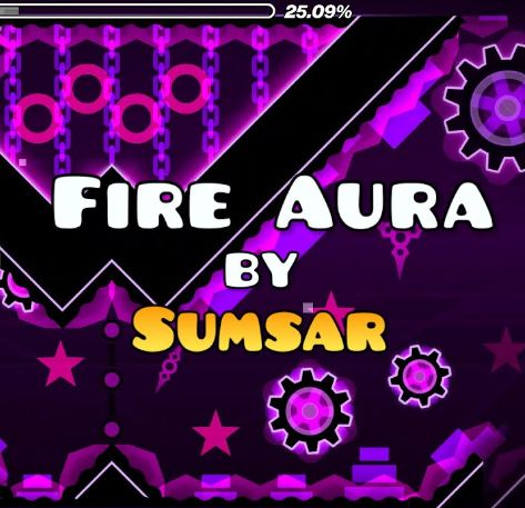 Geometry Dash Fire Aura - Gorgeous Colorful Texture - High Resolution