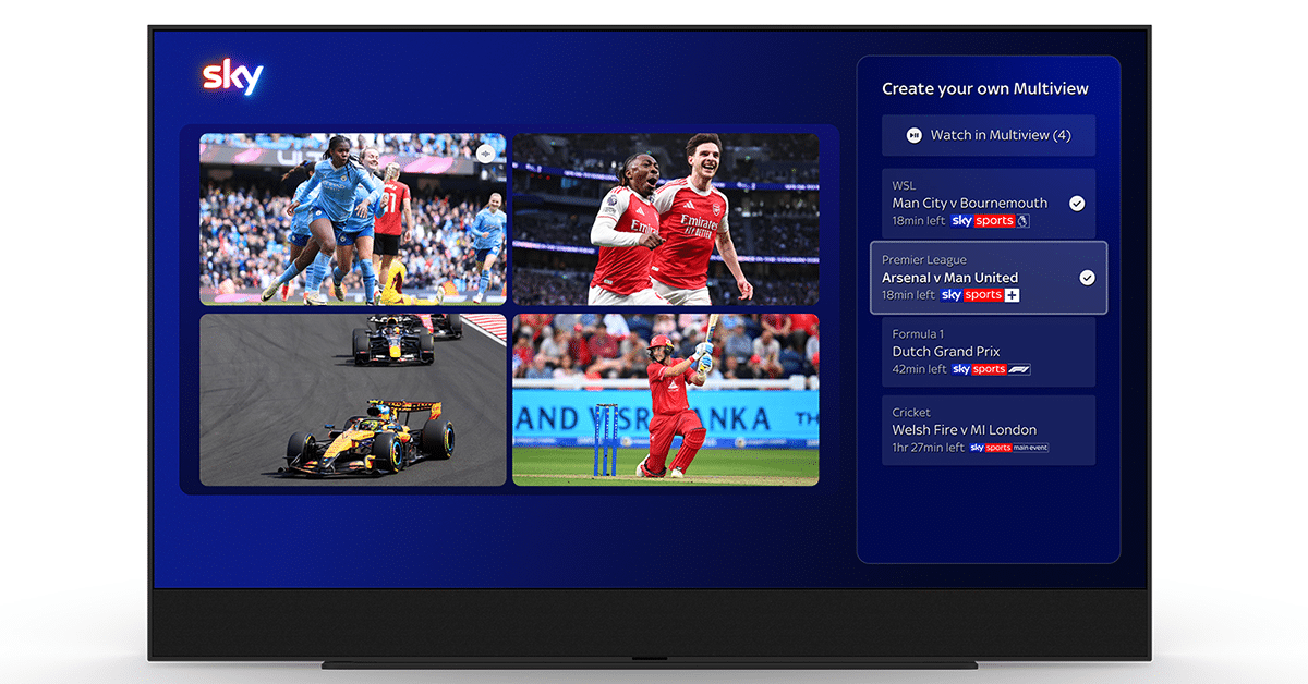 Sky Launches Multiview Innovation for Sports Coverage