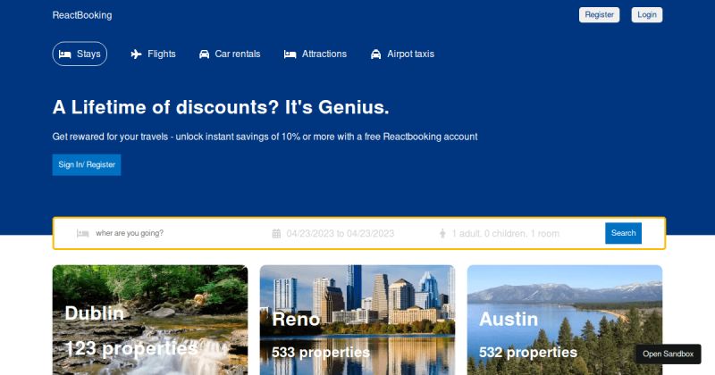Booking App React Template Codesandbox - Premium Vintage Illustration Gallery - Retina