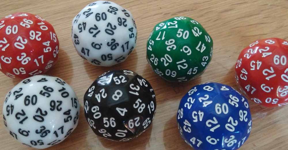 Que faire avec un dé à 60 faces ?