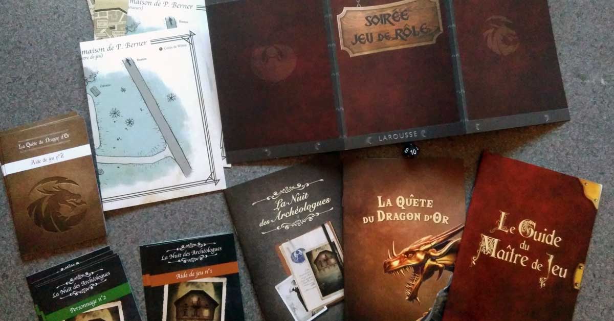 Le contenu de Soirée Jeu de Rôle de Larousse