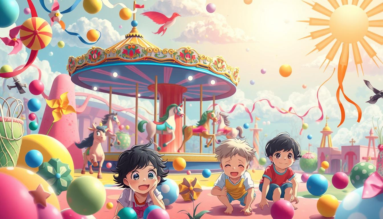 children's entertainment visual elements