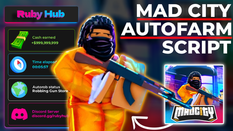 Mad City Chapter 1 MALL HEIST Autorob Script 2026 Ruby Hub 