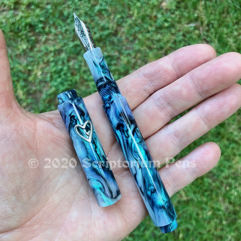 Scroll in Brooks Black Abalone - Slim