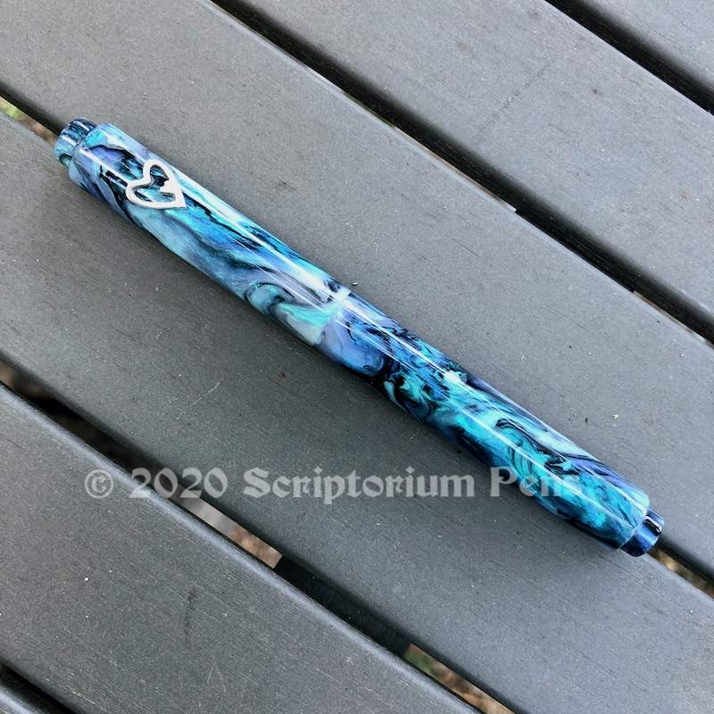 Scroll in Brooks Black Abalone - Slim