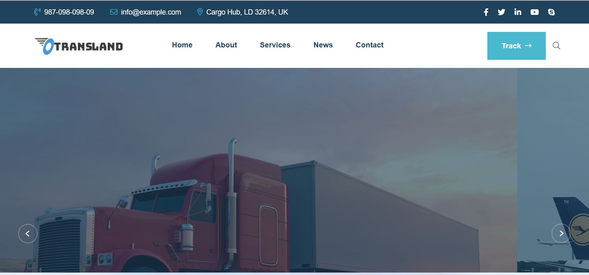 Transland Courier With Email Notification and Map