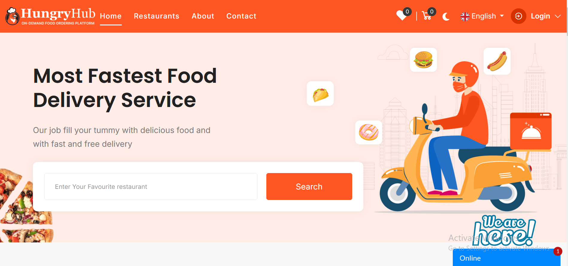 HungryHub - On Demand Food Ordering Platform
