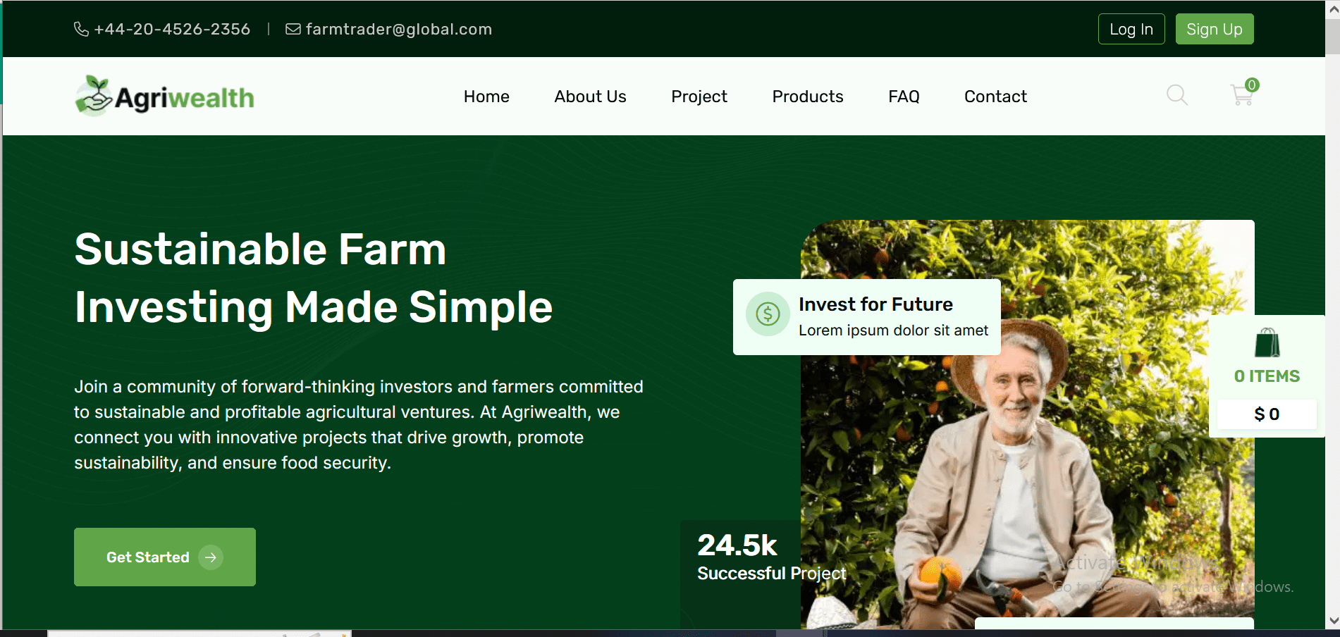 AgriWealth - Agricultural HYIP Investment and Ecommerce Solution