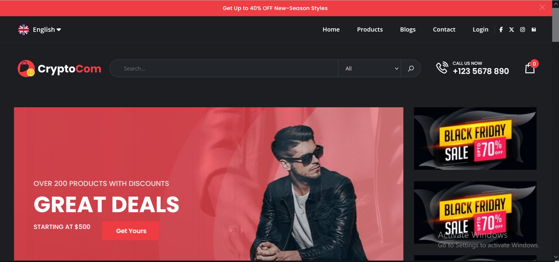 CryptoCom - Crypto Based Ecommerce Shopping Platform