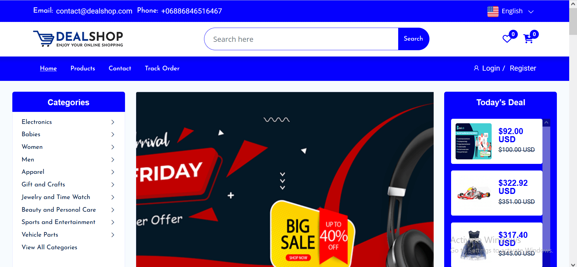 DealShop - Online Ecommerce Shopping Platform