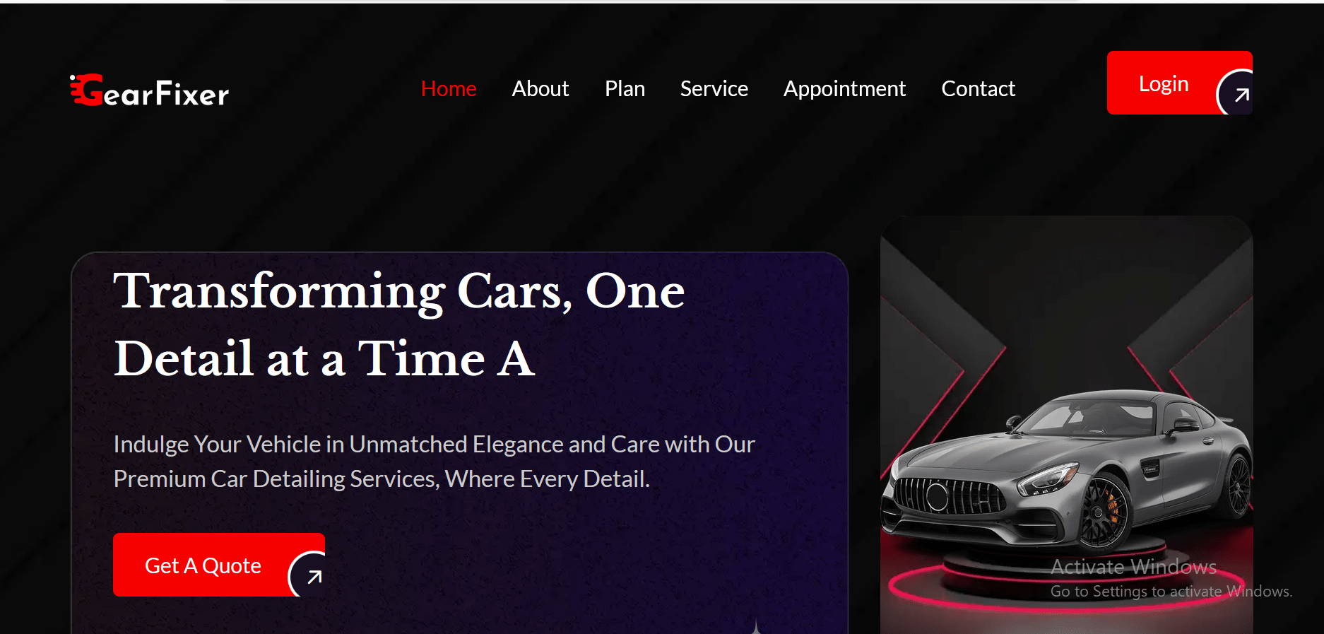 GearFixer - Car Service, Vehicle Maintenance and Auto Repair Service Platform