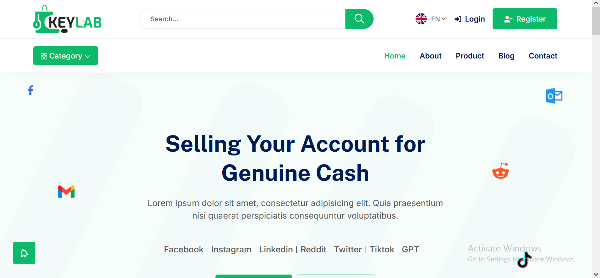 KeyLab - Digital Account Selling Platform