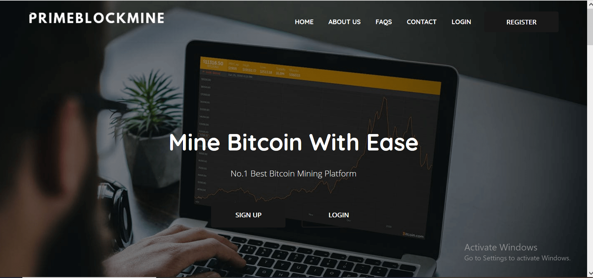 Prime Block Bitcoin Mining Website