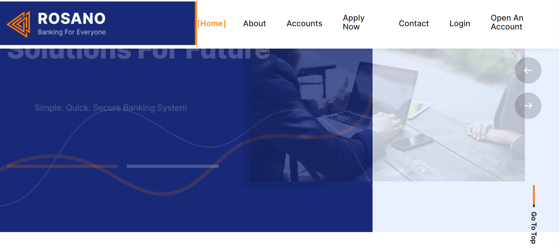 Rosano Online Banking Website with Intra-Bank Transfer