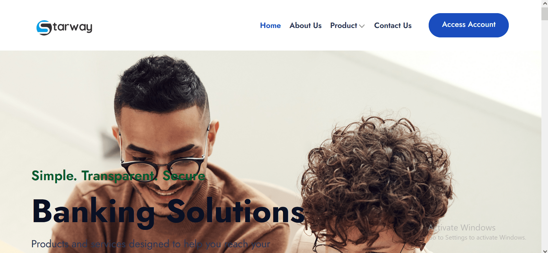 Starway Online Banking Webiste
