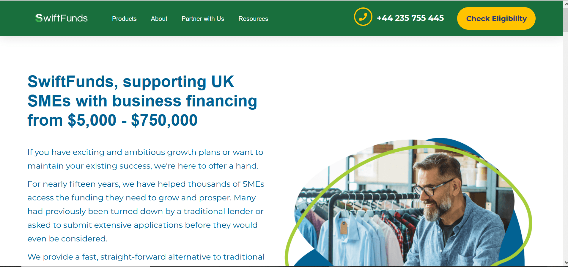 Swiftfunds Grant Website