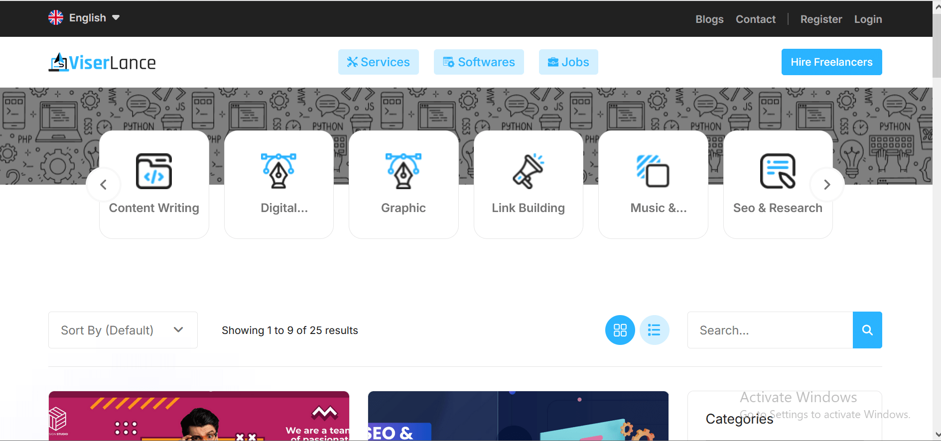 ViserLance - Freelancing Marketplace Platform