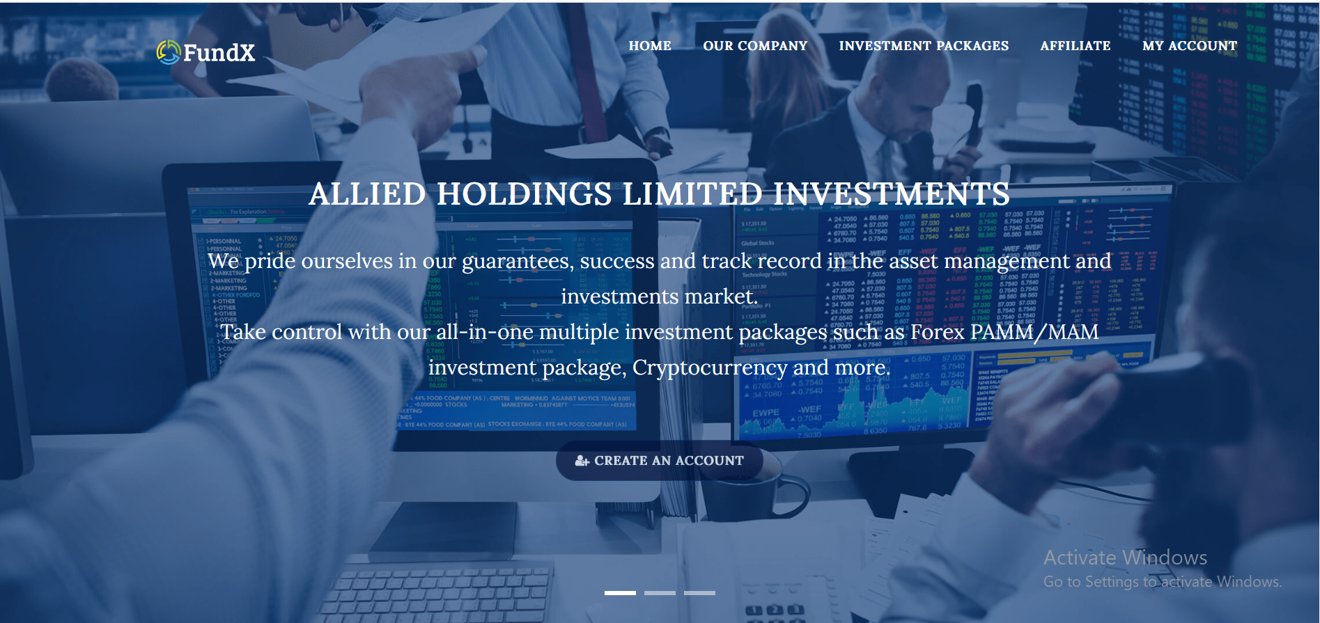 Fundx Investment Website With Automatic RIO