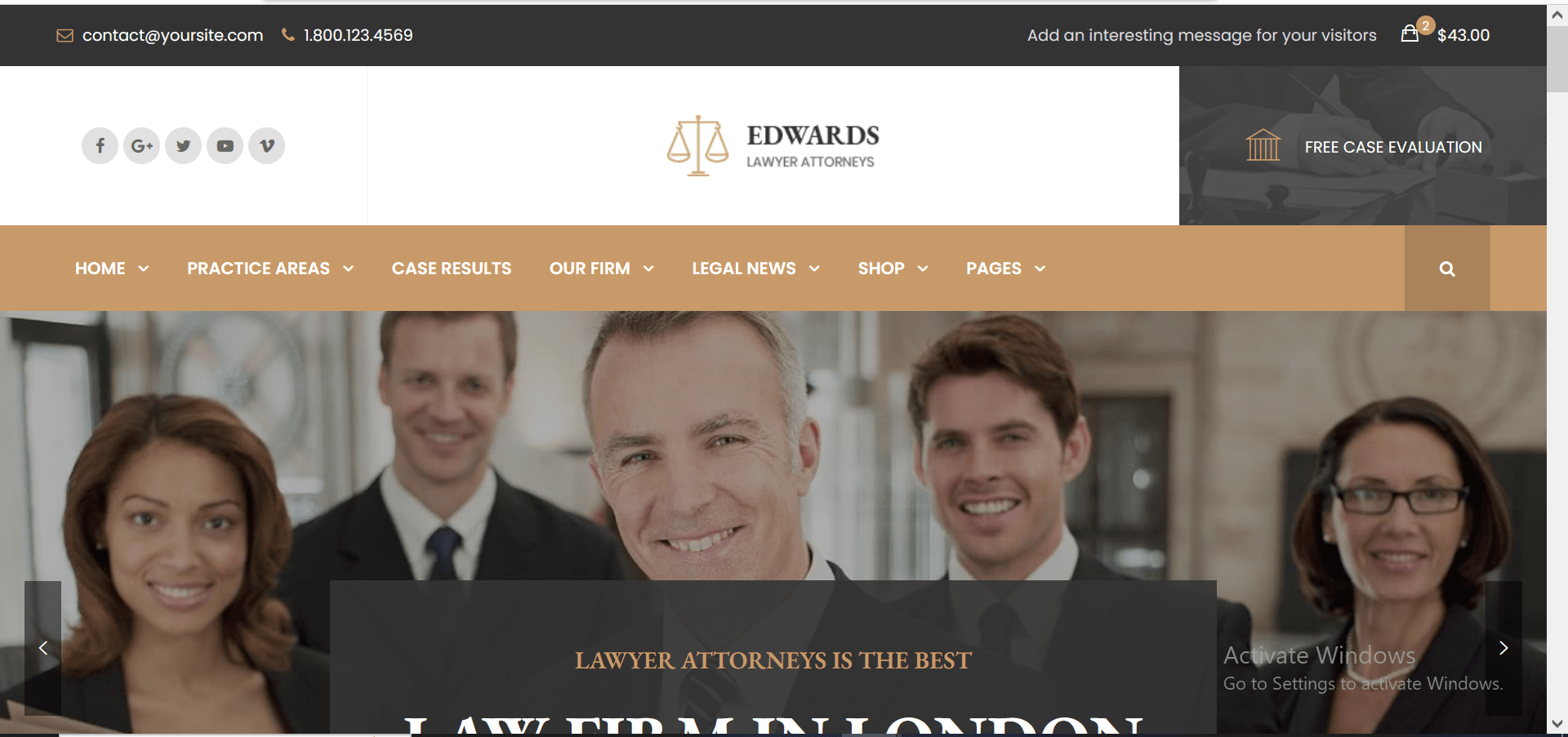 Law Edward Lawyer Website