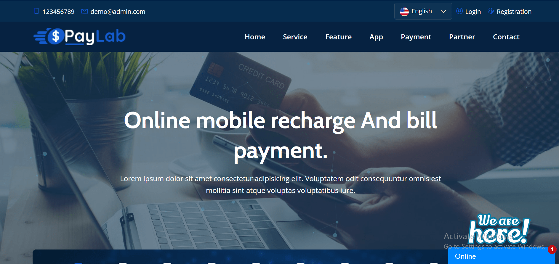 PayLab - Mobile Recharge And Utility Bill Payment Platform