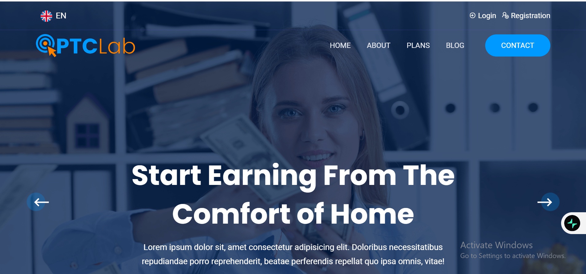 ptcLAB - Pay Per Click Platform