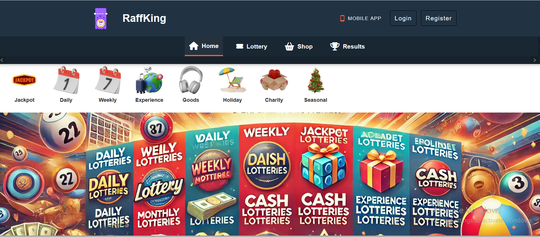 All-in-One Lottery & Competition System