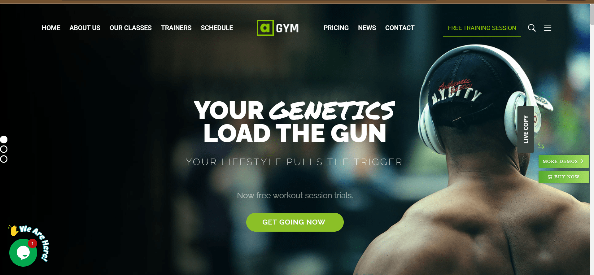 Fitness and Gym Wordpress Website