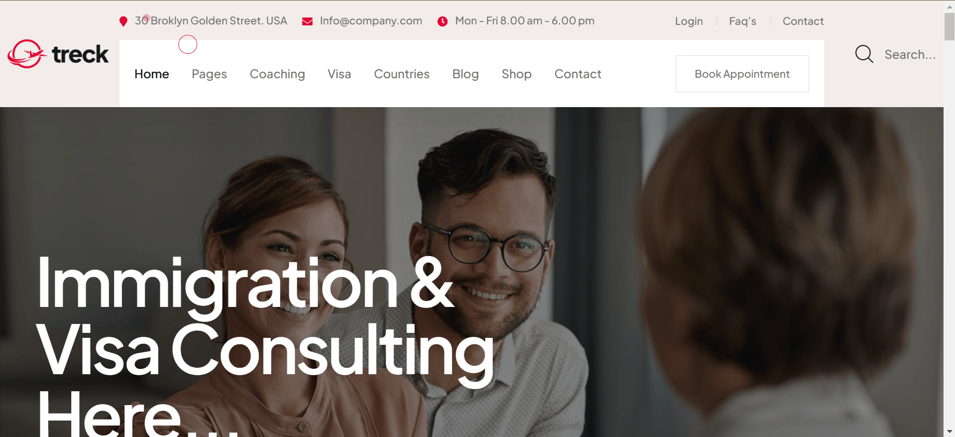 Immigration and Visa Wordpress Website Theme