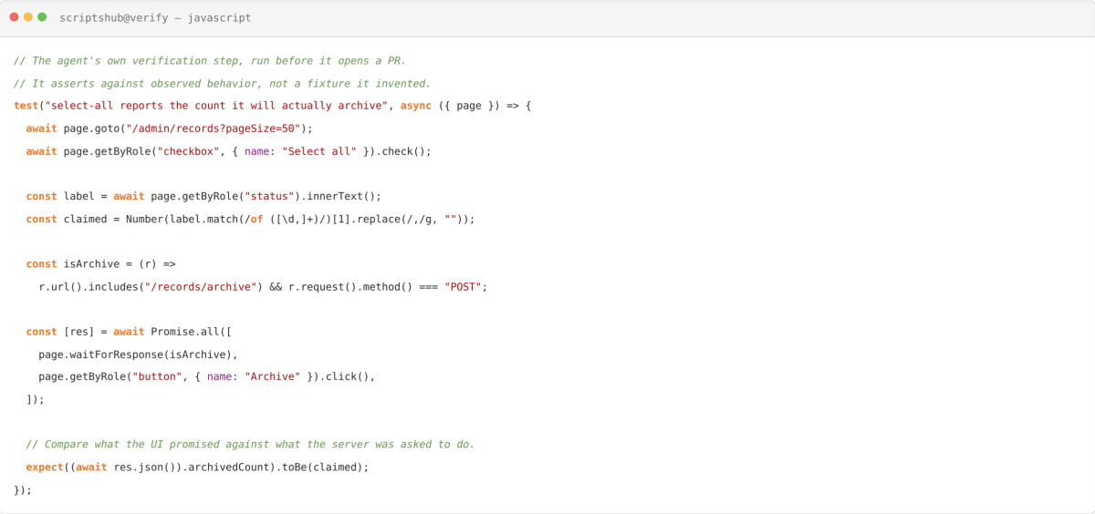 MCP Native QA test verifying archive count against live server response