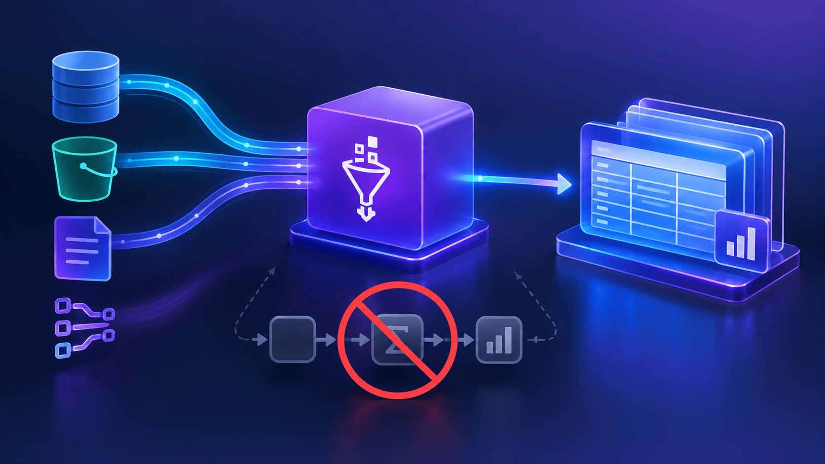 AWS Glue materialized views architecture without a separate aggregate data pipeline.