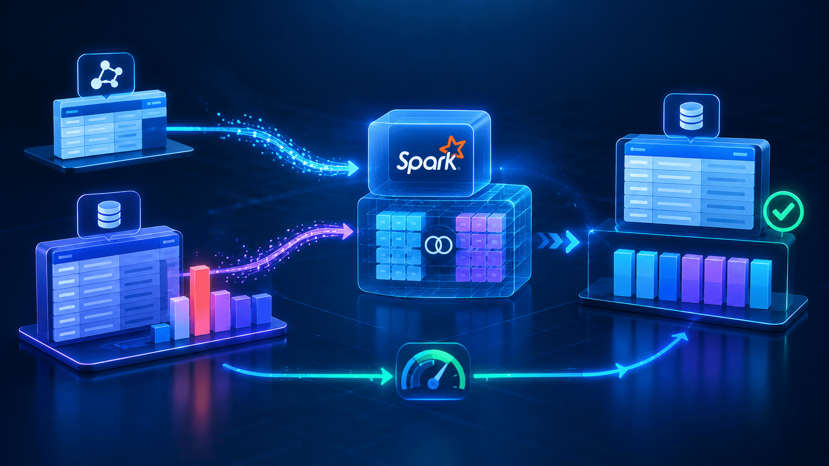 PySpark broadcast join optimizing skewed data partitions for faster Spark query performance
