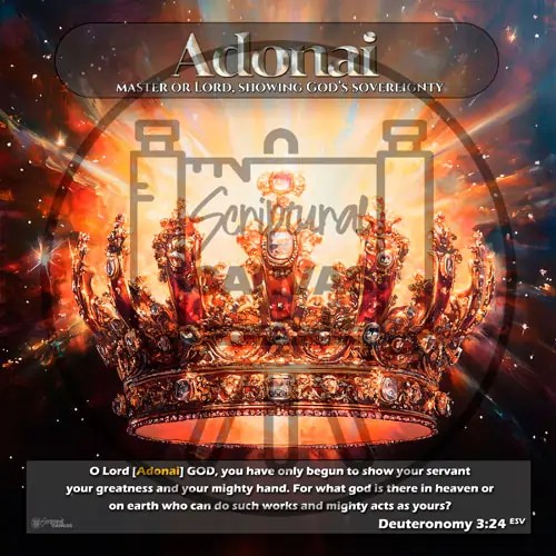 Digital painting of a celestial crown, glowing with radiant light against a backdrop of deep space, representing the mighty power of Adonai.