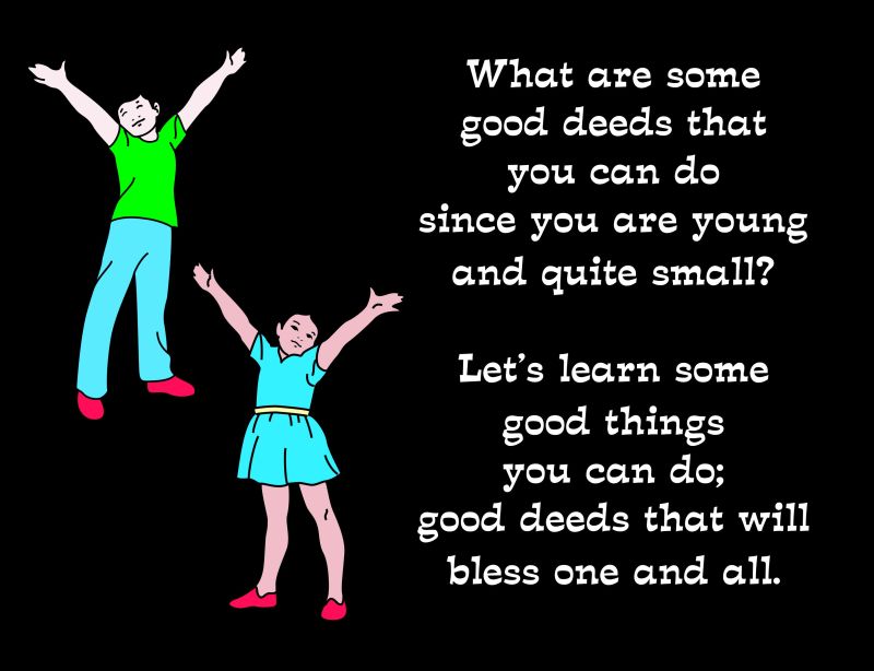 Good Deeds Slide 2 The Scripture Lady - Premium Abstract Illustration Gallery - 4K