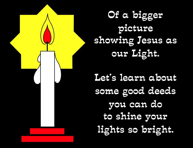 Good Deeds Slide 2 The Scripture Lady - Sunset Illustration Collection - Ultra HD Quality